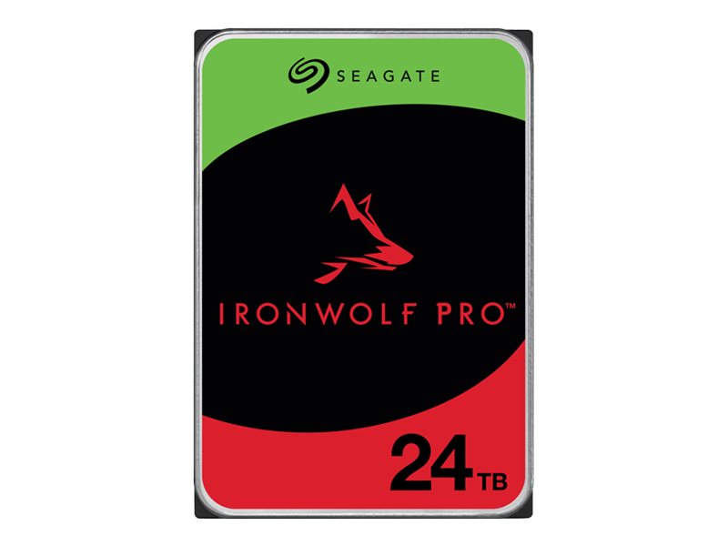 SEAGATE Ironwolf PRO Enterprise NAS HDD 24To 7200tpm 6Gb/s SATA 256Mo cache 8.9cm 3.5p 24x7 for NAS RAID Rackmount systems BL