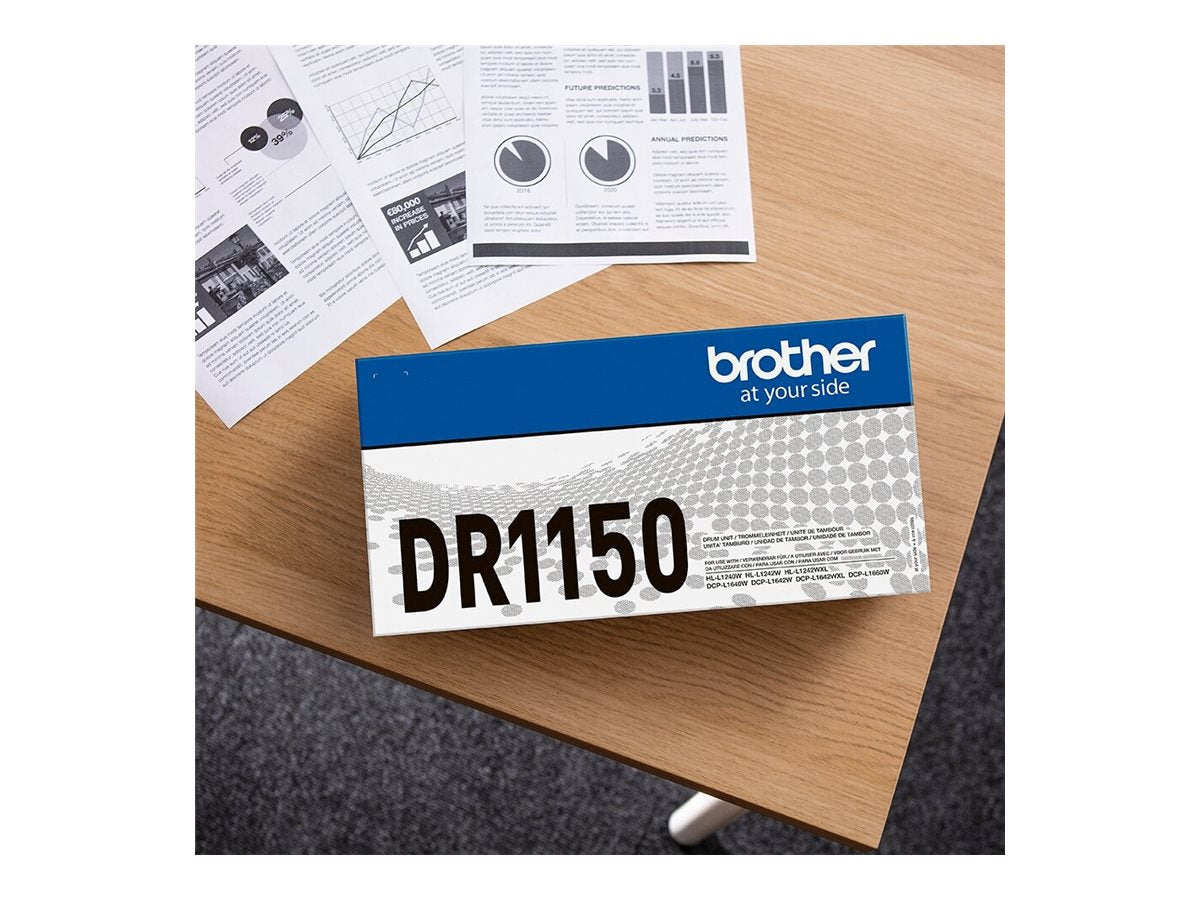BROTHER DR1150 Tambour capacité jusquà 10 000 pages pour HL-L1240W / HL-L1242W / DCP-L1640W / DCP-L1642W / DCP-L1660W