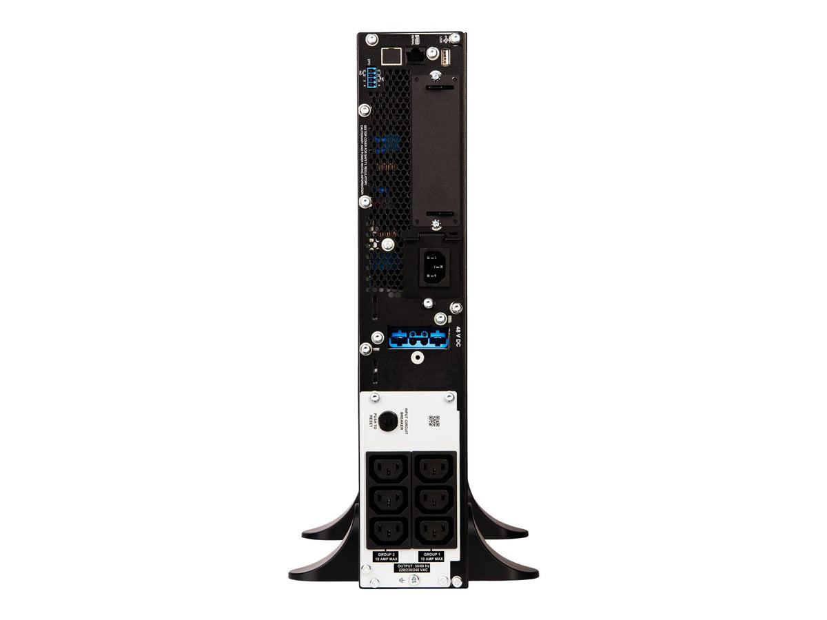 APC Smart-UPS SRT 1000VA UPS rack-mountable / external AC 230V 1000Watt 1000VA RS-232 USB output connectors 6 PFC Black