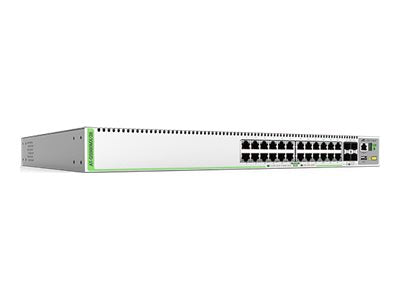 ALLIED L3 Stackable Switch 24x 10/100/1000-T 4x SFP+ Ports single fixed power supply EU Power Cord