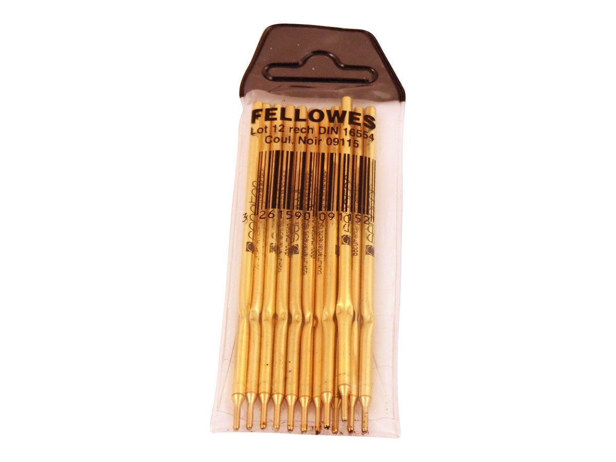 FELLOWES Stand Ballpoint Pen Refills 12pcs Blue