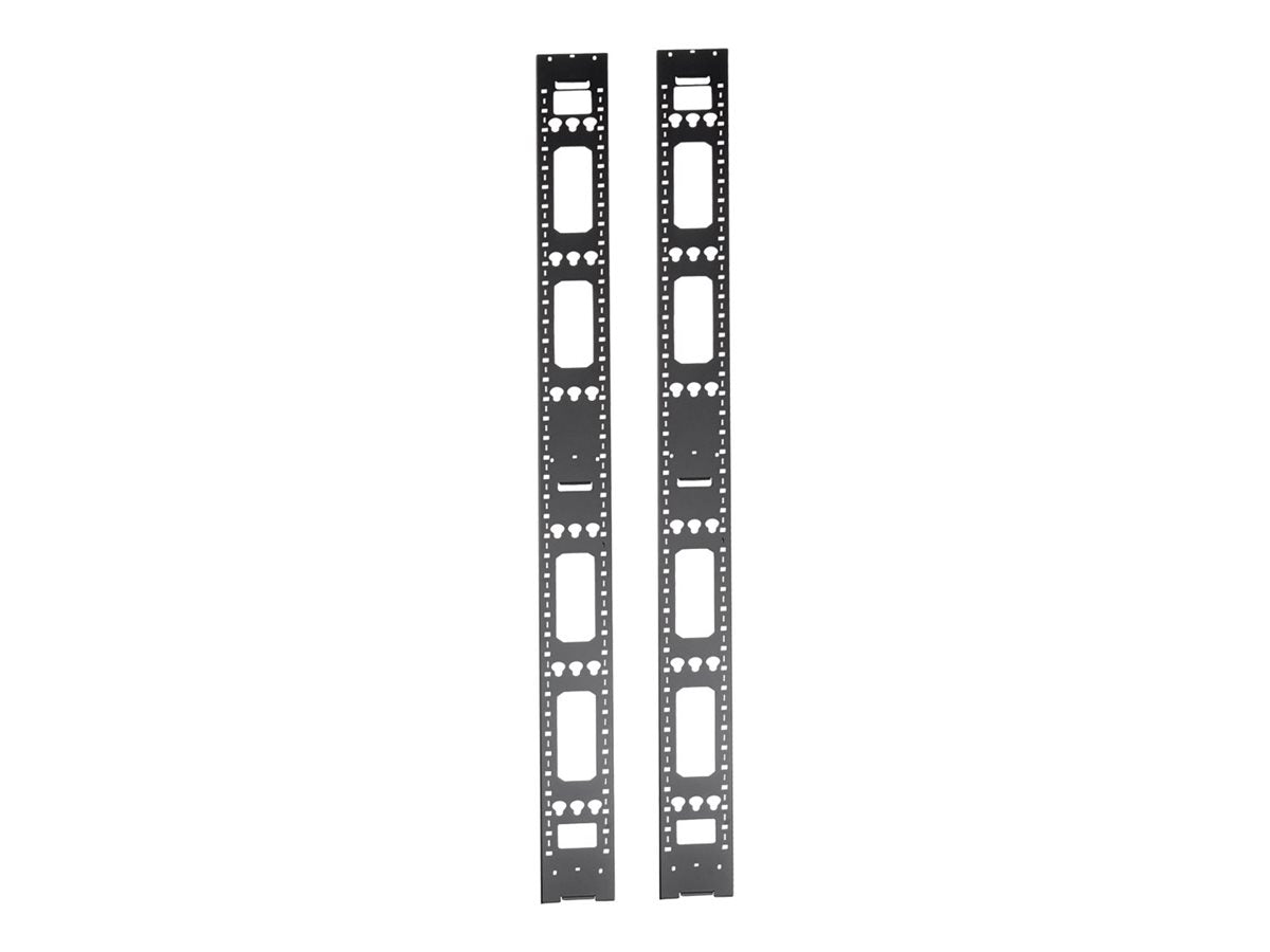 EATON TRIPPLITE 42U Rack Enclosure Server Cabinet Vertical Cable Management Bars Rack cable management panel pack of 2