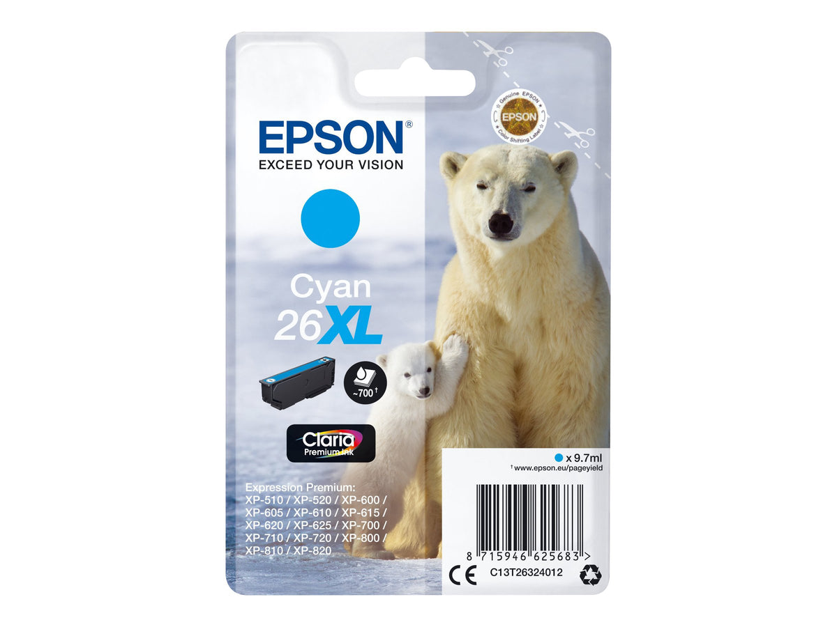 Ink/26XL Polar Bear 9.7ml CY