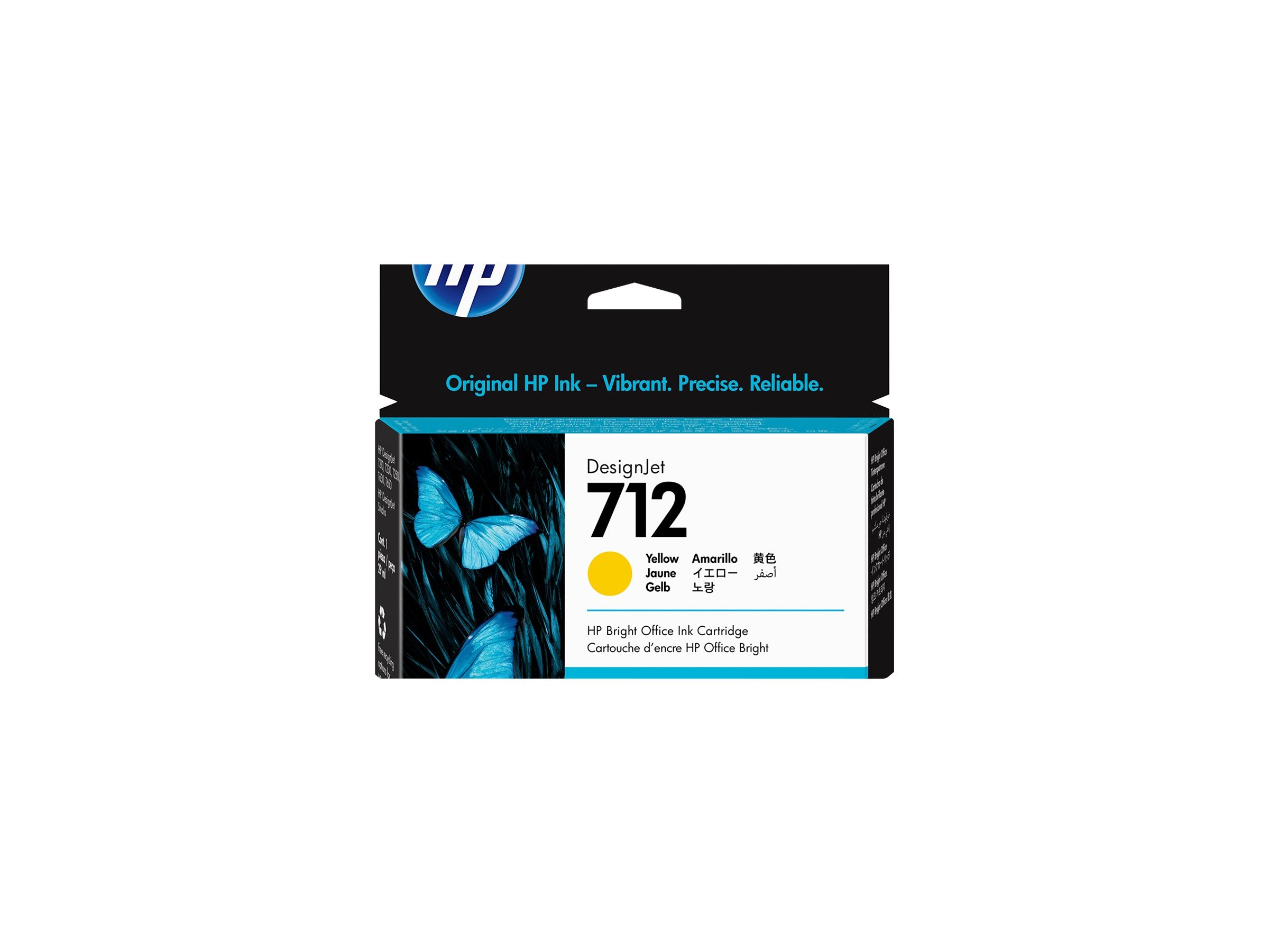 HP 712 29-ml Yellow DesignJet Ink Cartridge