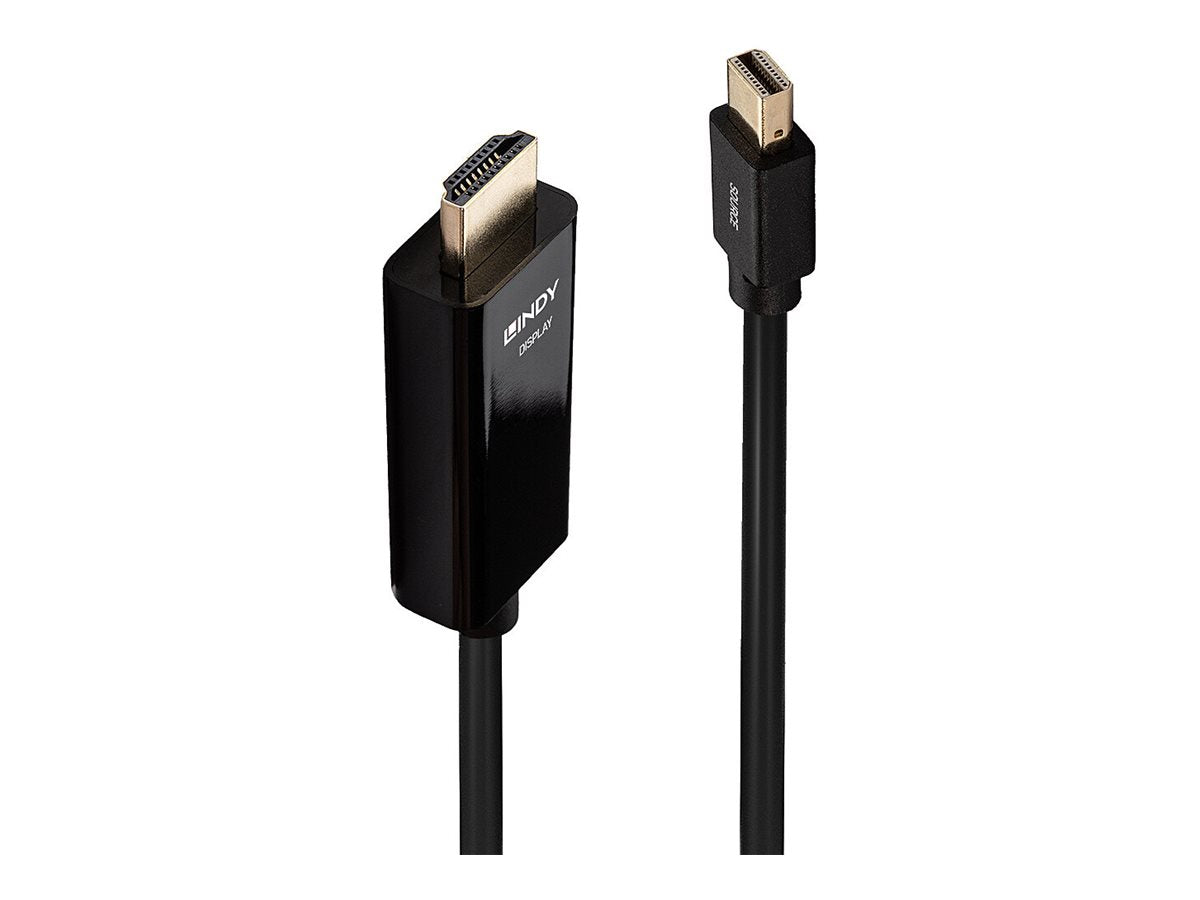 LINDY Câble Mini DisplayPort vers HDMI 4K30 DP:passif 3m