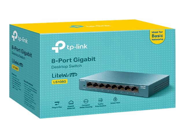 LS108G LiteWave 8-Port GB Desktop Switch
