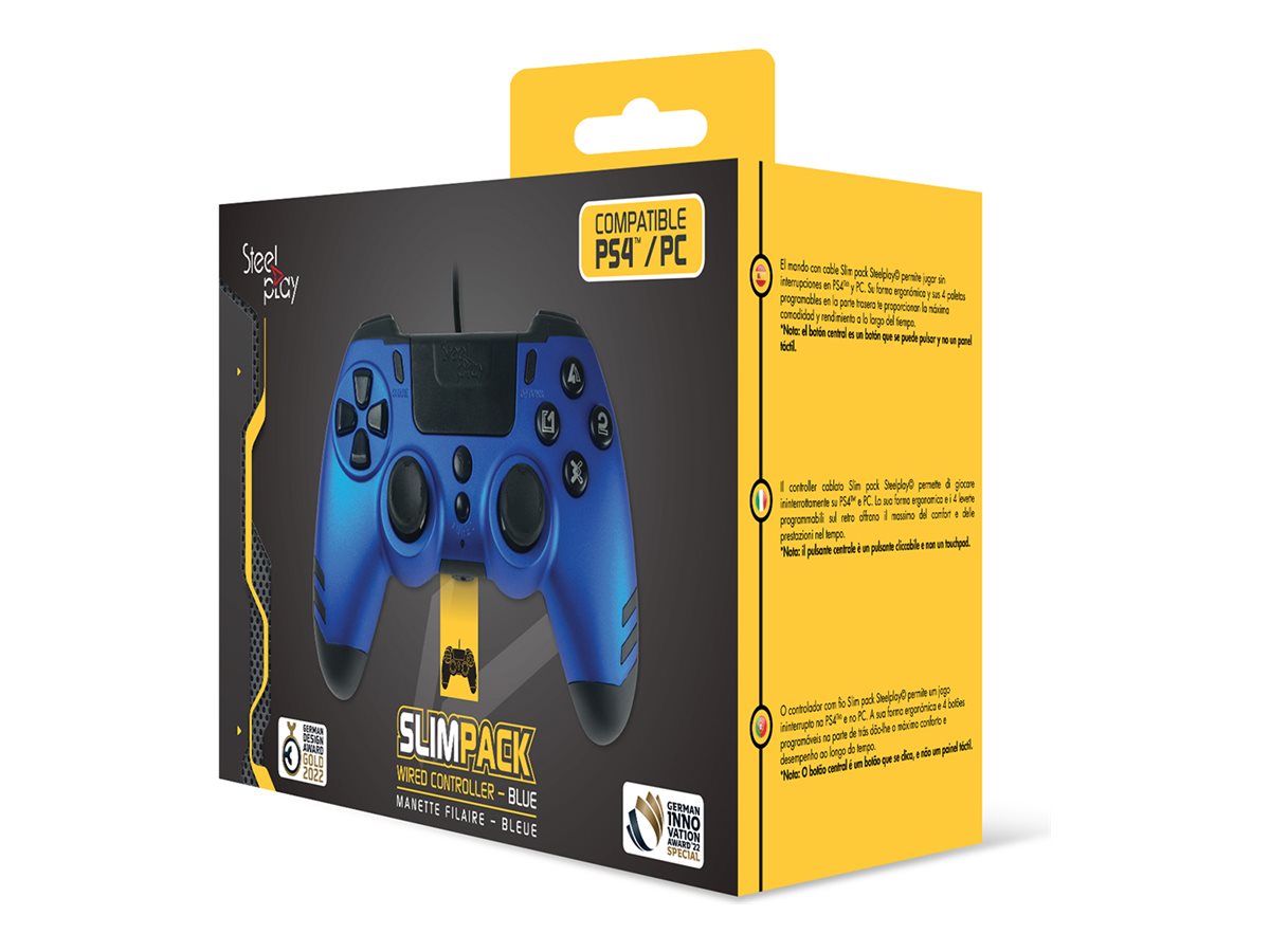LEXIP X STEELPLAY Slim Pack Wired Controller Sapphire Blue Multi (P)