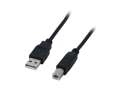 MCL Câble compatible USB 2.0 type A / B mâle - 1.80m Noir