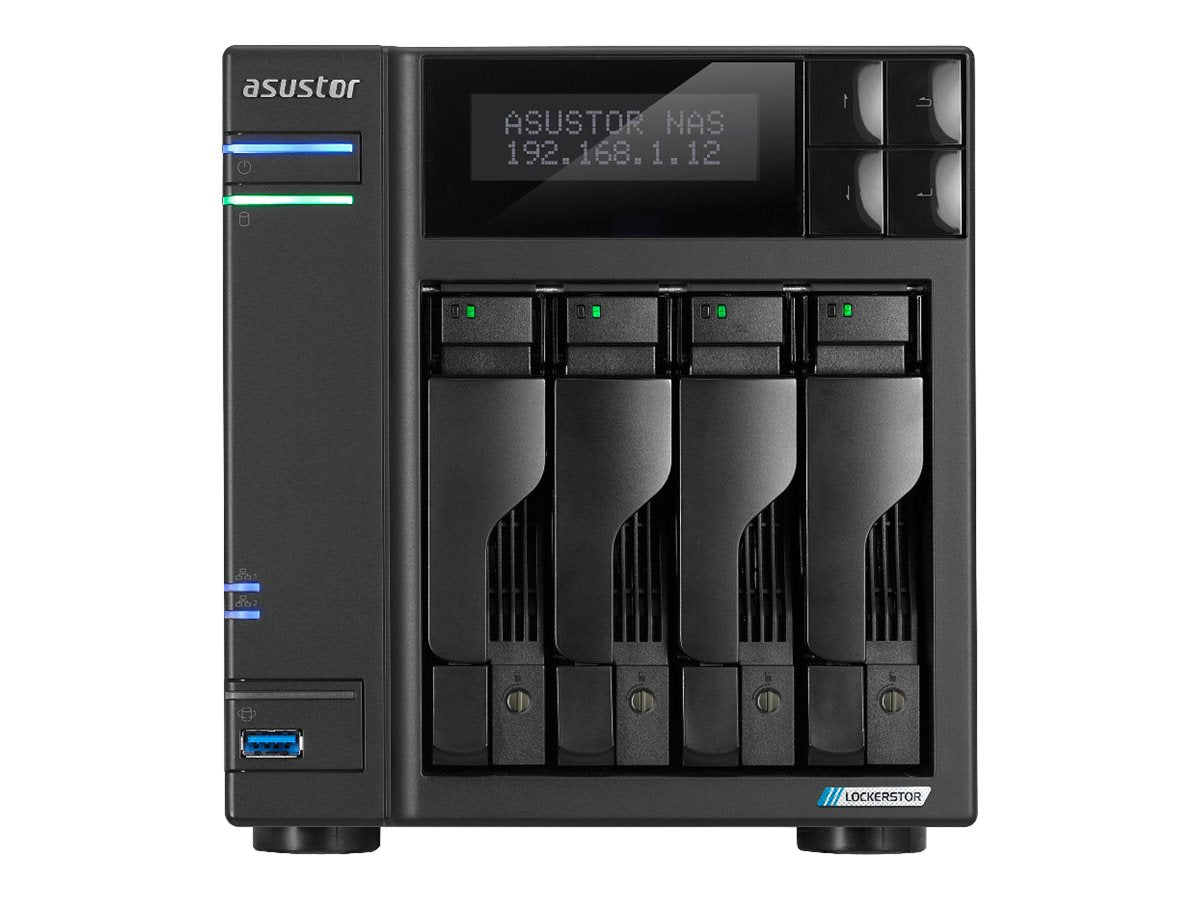 ASUSTOR AS6704T V2 4 Bay NAS Intel Celeron N5105 4Go DDR4 Dual 5GbE Ports 4xM.2 4xSATA