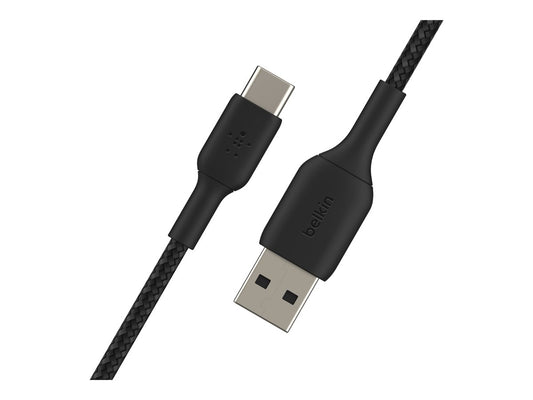 BELKIN BOOST CHARGE USB-A to USB-C Cable Braided 0.15M Black