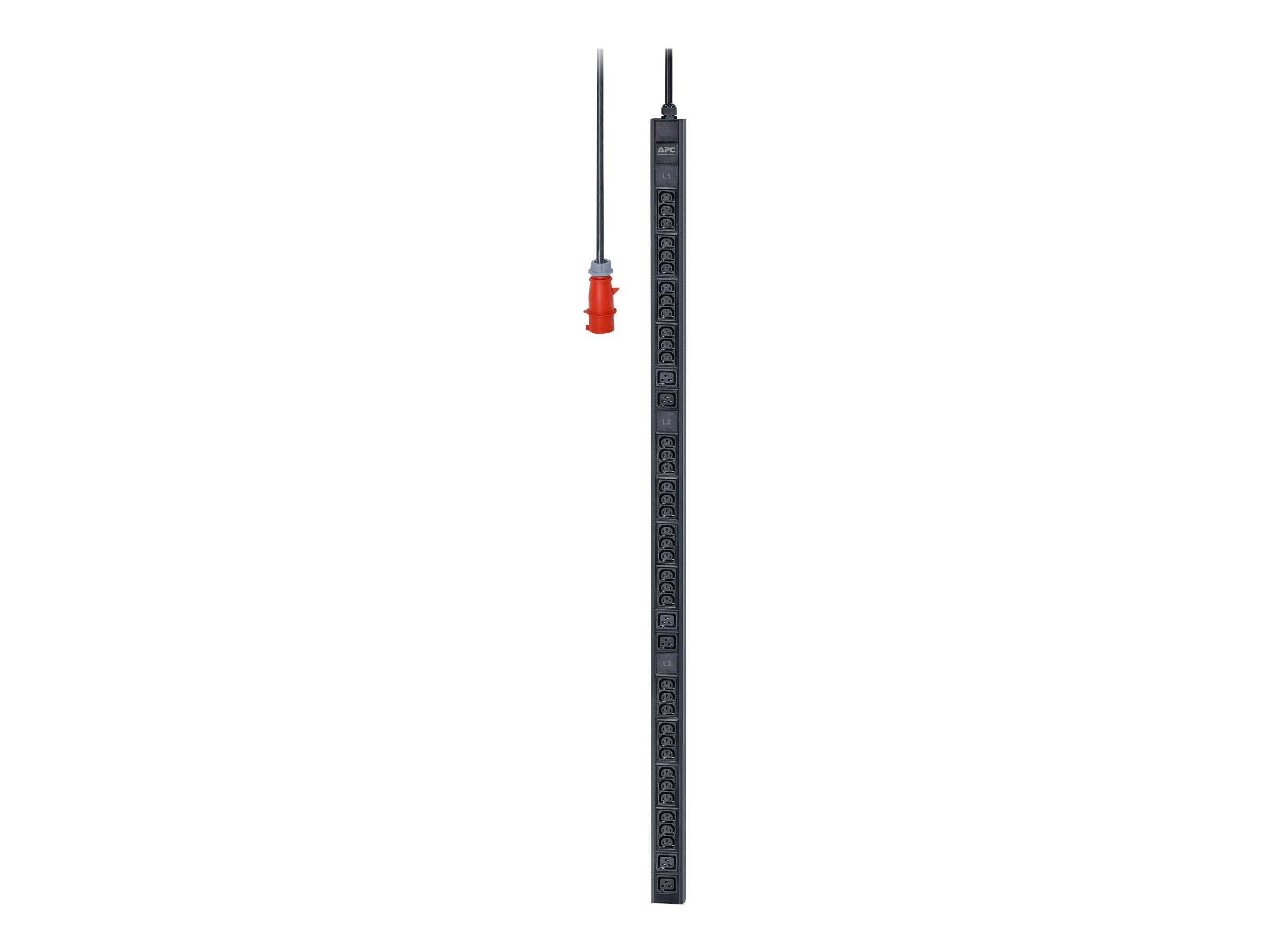 APC Easy PDU Basic 0U 11kW 16A 400V 36xC13 6xC19 Cord Length 2 meter IEC309
