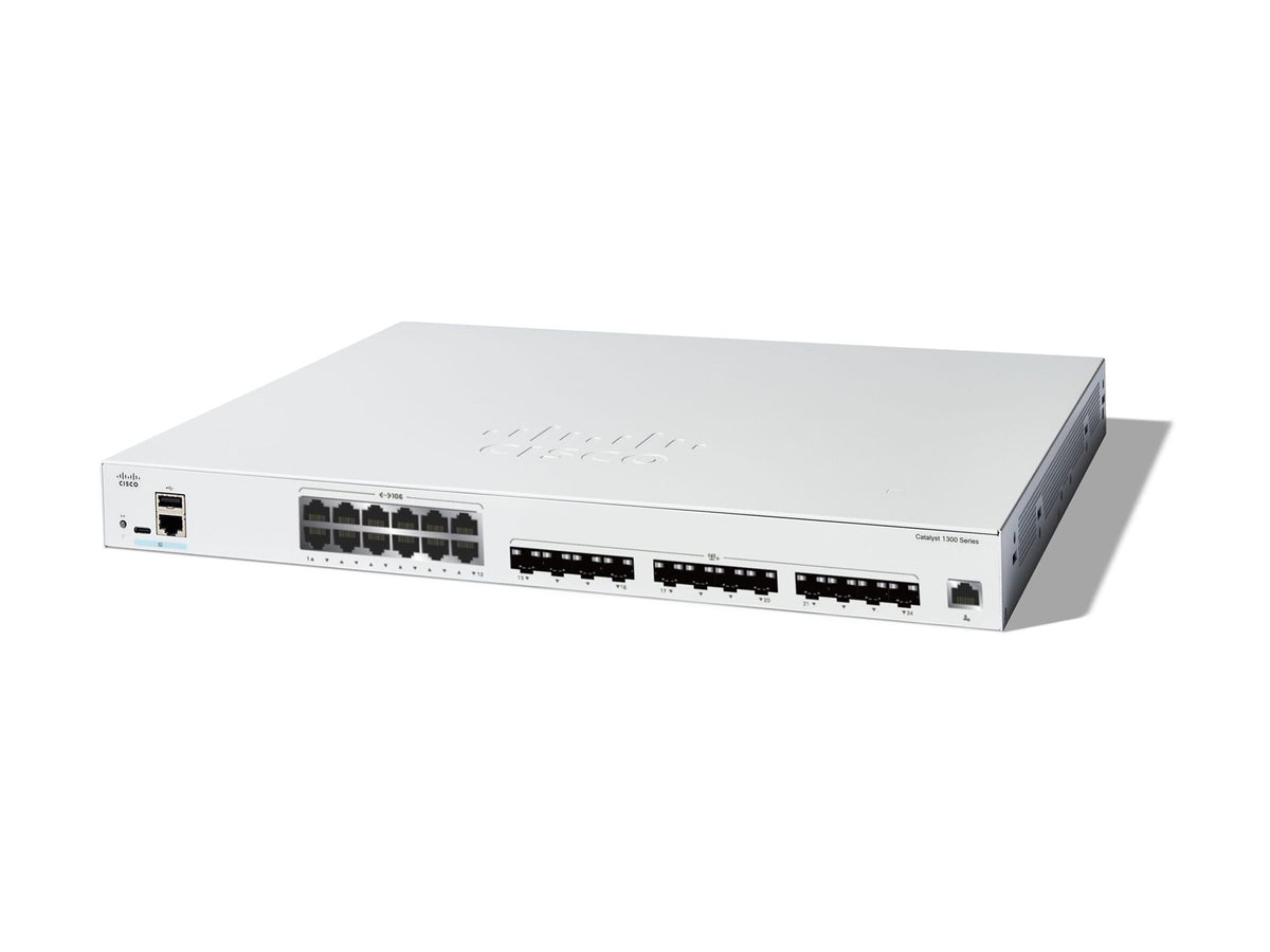 CISCO Catalyst 1300 24-Port Switch / 12-Port 10GE RJ45 + 12-Port 10GE SFP+