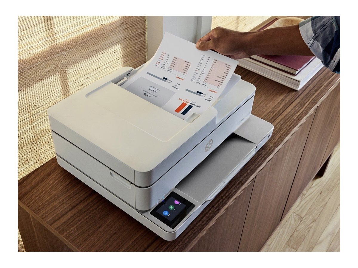 HP ENVY 6530e All-in-One MFP colour inkjet 216x297mm A4 8ppm Copy 10ppm Print 100sheets Wi-Fi USB White