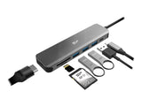SILICON POWER Boost SU20 Docking station 7in1 USB USB-C HDMI SD card