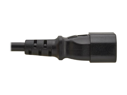 EATON TRIPPLITE PDU Power Cord C13 to C14 - 10A 250V H05VV-F 1M 3.28 FT. Black