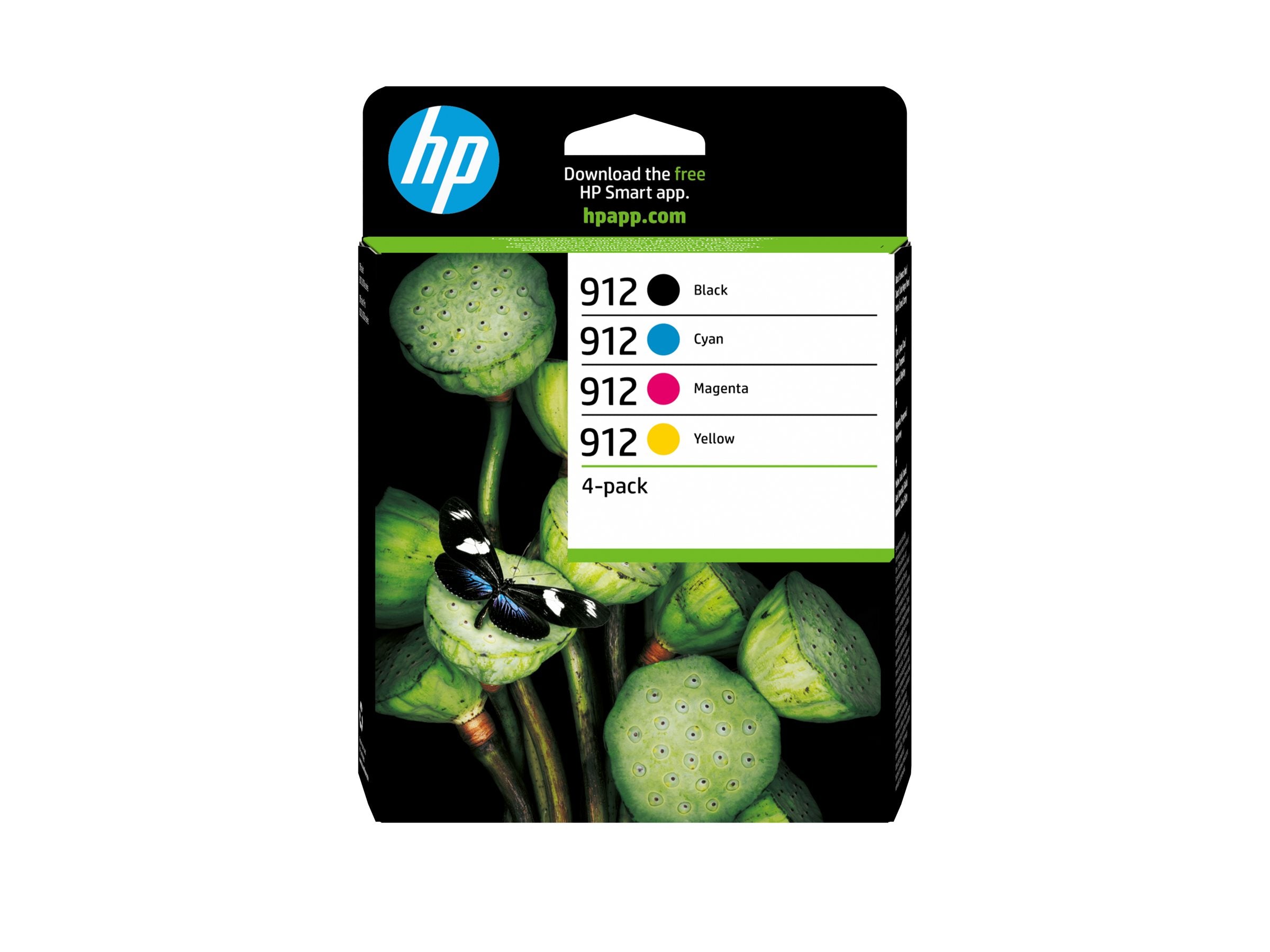 HP 912 CMYK Original Ink Cartridge 4-Pack