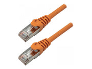 MCL Câble réseau RJ45 100Percent cuivre CAT 7 S/FTP LSZH - 0.5m Orange
