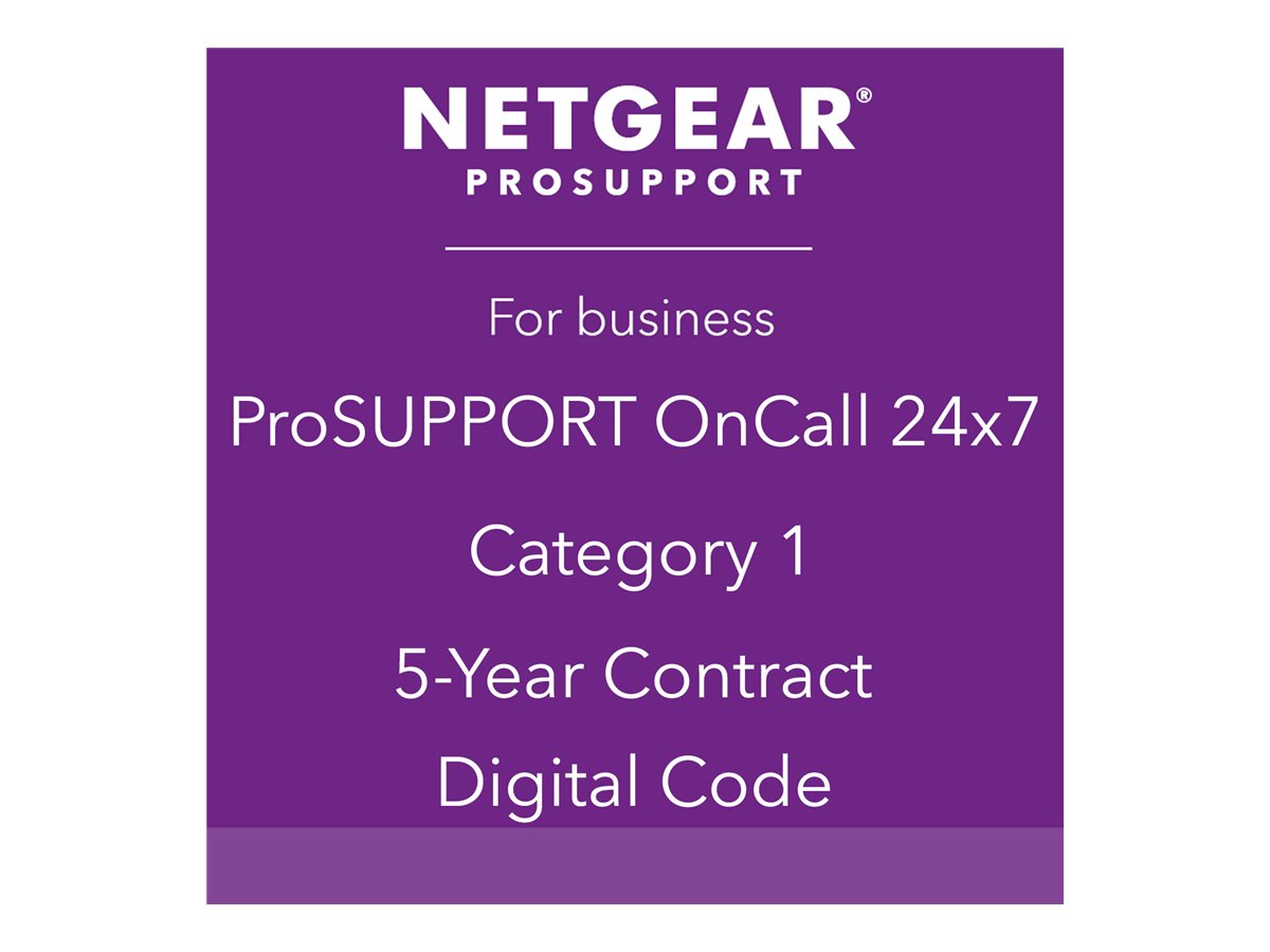 NETGEAR Pack ProSUPPORT 5 ans OnCall 24/7 Catégorie 1