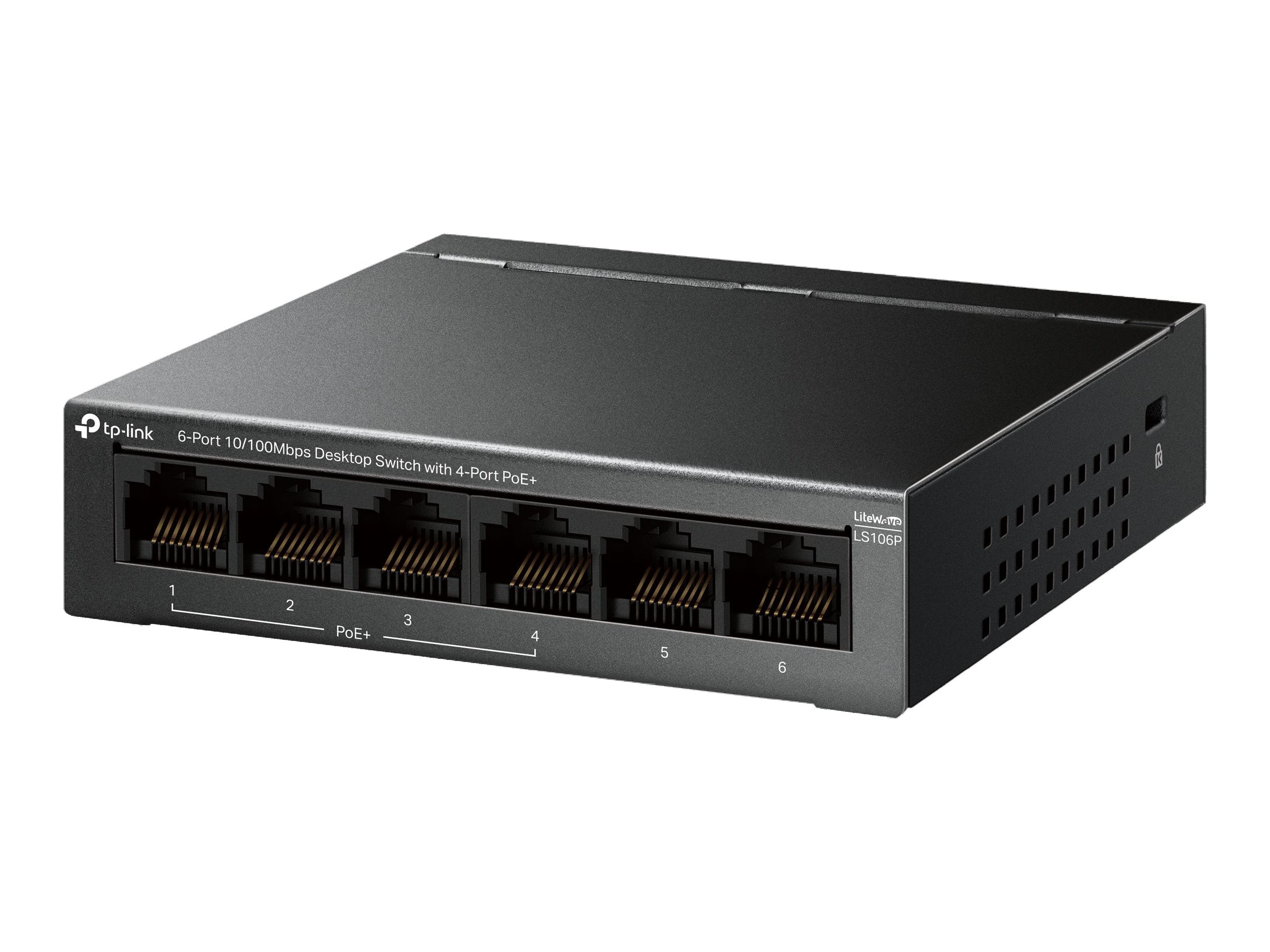 6-Port 10/100 Mbps Desktop Switch with 4