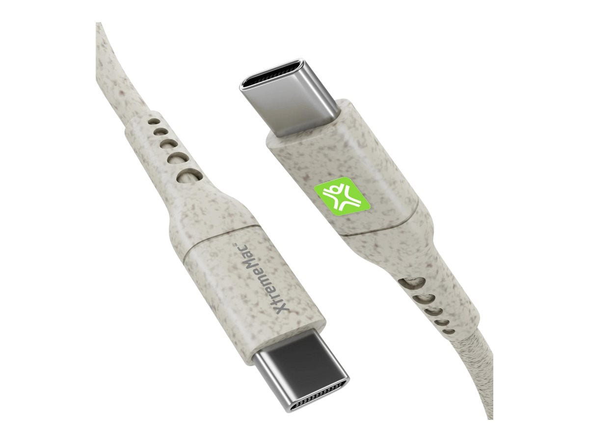 XTREMEMAC Câble USB Type C mâle / mâle en plastique 100percent recyclé - 2m