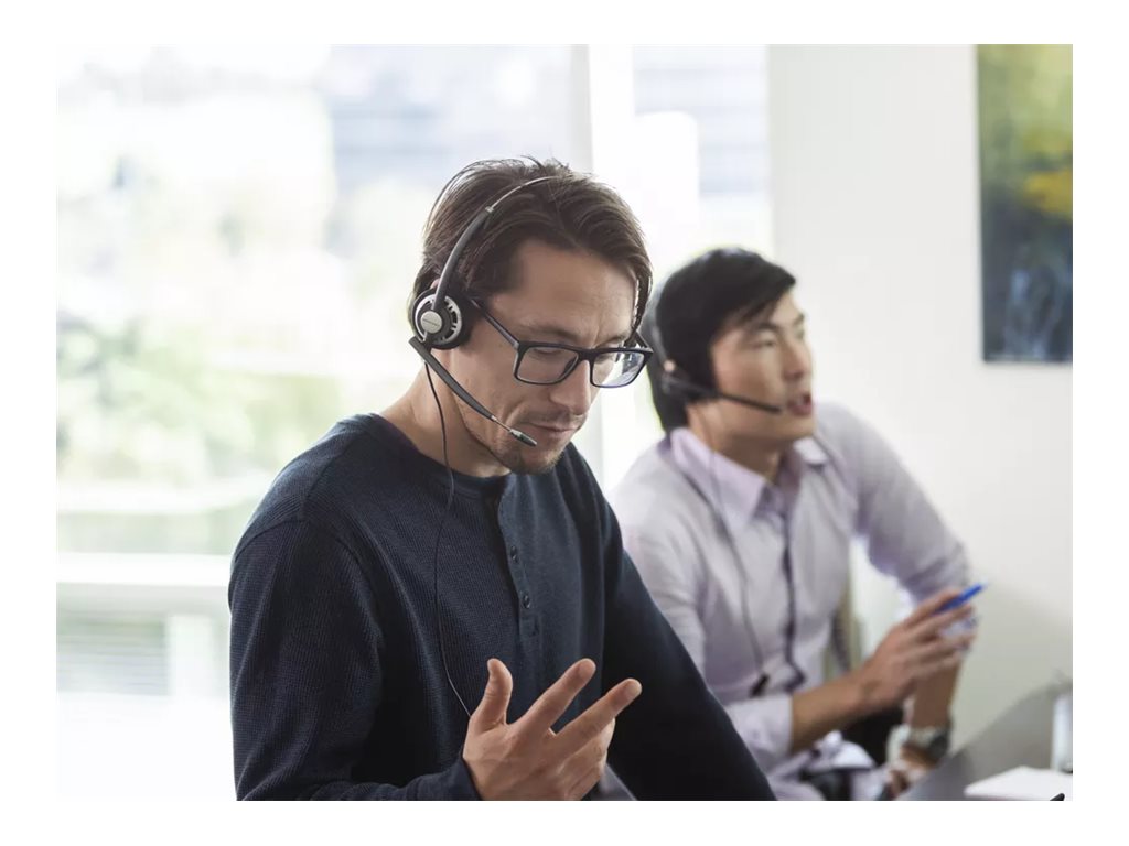 HP Poly EncorePro 720D with Quick Disconnect Binaural Digital Headset TAA Avec fil Arceau Appels/Musique Noir