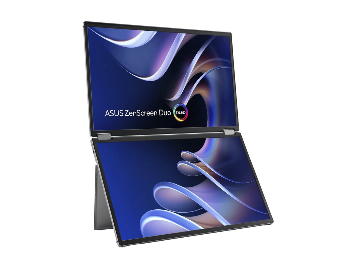 ASUS ZenScreen Duo OLED MQ149CD 14p OLED WUXGA 16:10 60Hz 400cd/m2 1ms MiniHDMI 2xUSB-C USB Hub: 4xUSB 3.2 G1 Type-A