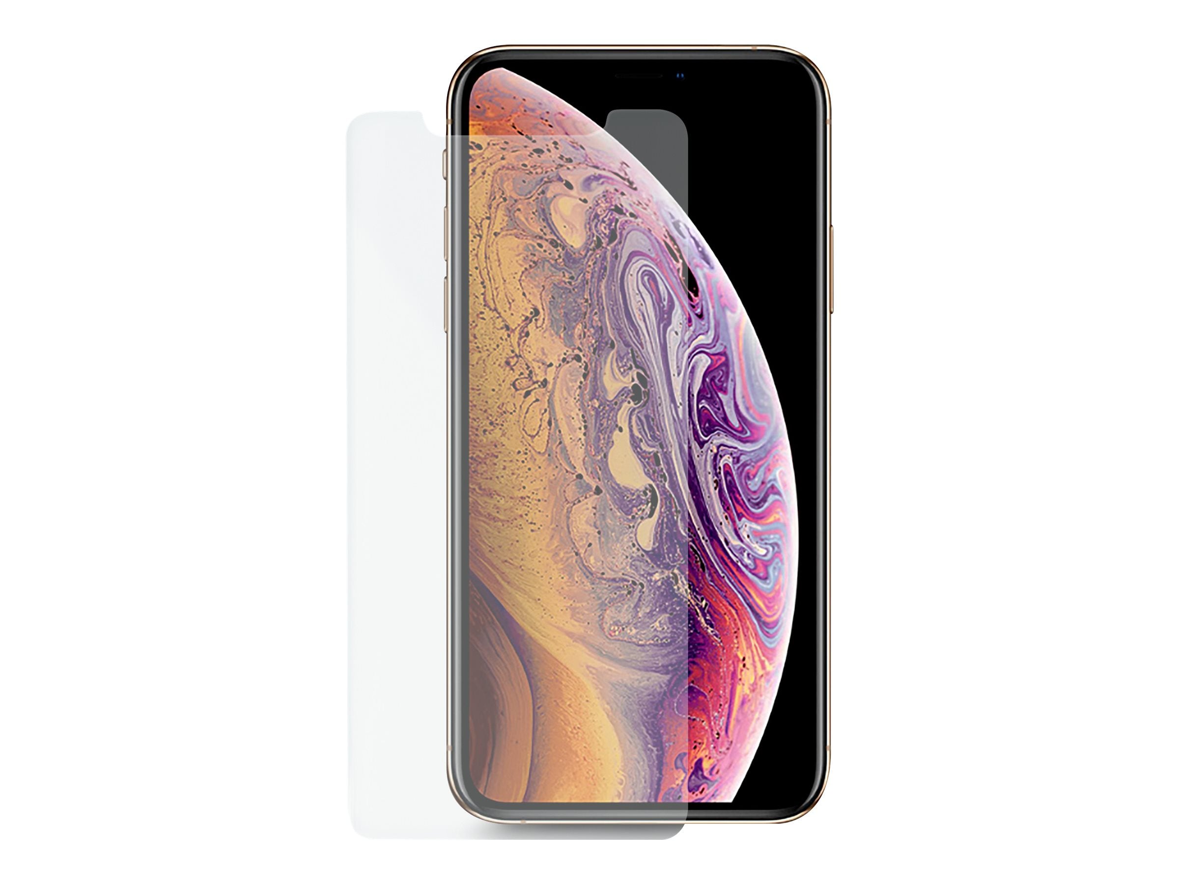 URBAN FACTORY Protection d écran en verre trempé pour iPhone XS Plus 2D