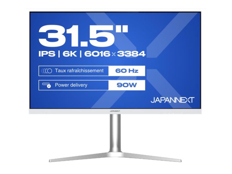 JAPANNEXT JN6K315 Ecran LED 31,5  6K (6016x3384) à 60Hz  IPS(AHVA)  500 cd/m