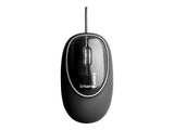 URBAN FACTORY Souris Mémoire de forme - Noire - filaire USB2.0