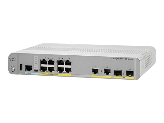 CISCO Catalyst 2960-CX 8port PoE LAN Base REMANUFACTURED
