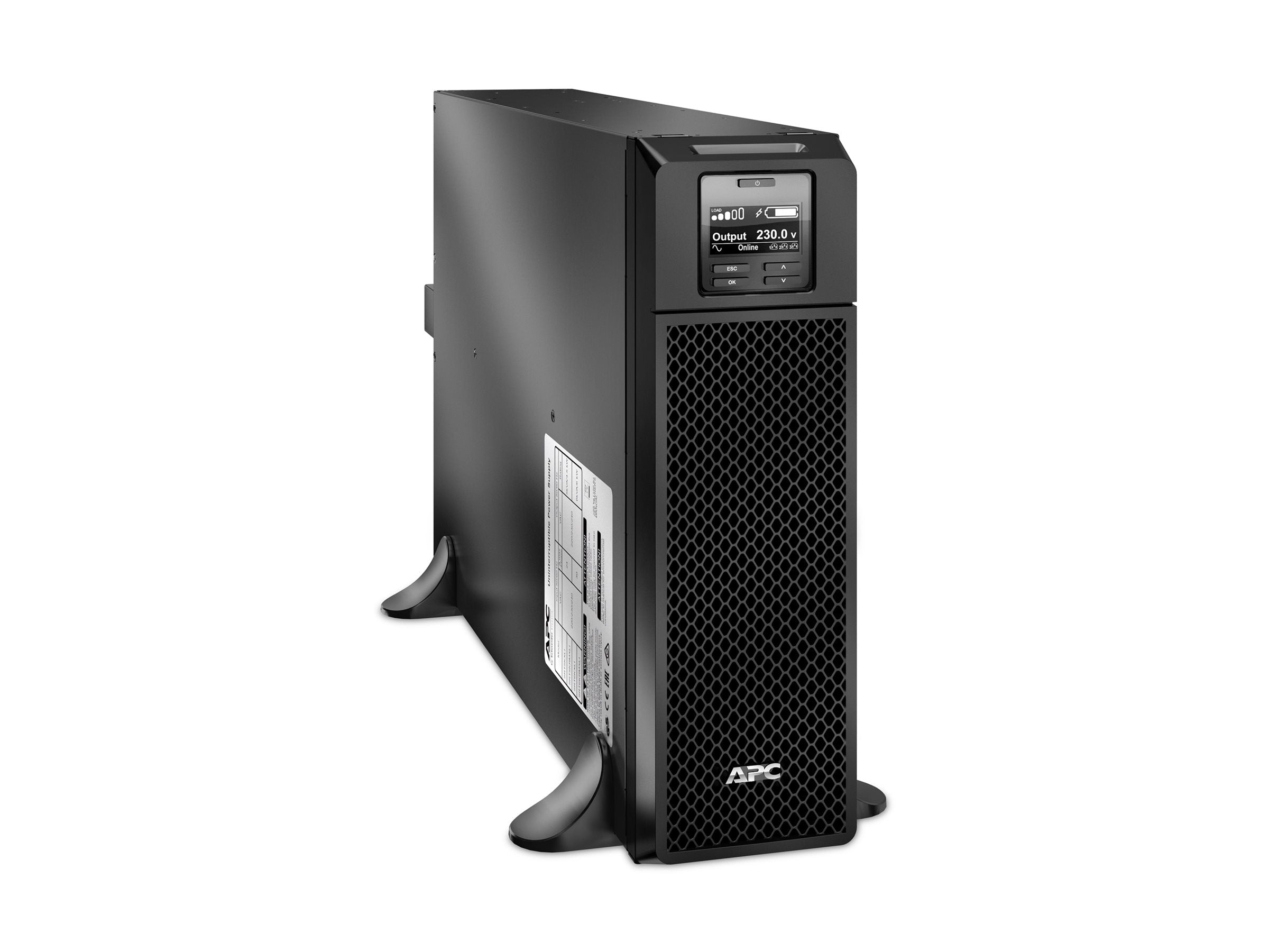 APC Smart-UPS SRT 5000VA UPS Rack AC 230V 4500Watt 5000VA Ethernet 10/100 USB output connectors 12 3U BK