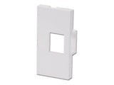 LINDY 4 Face Plate Module for 1 Keystone SnapIn Module for Wall Boxes