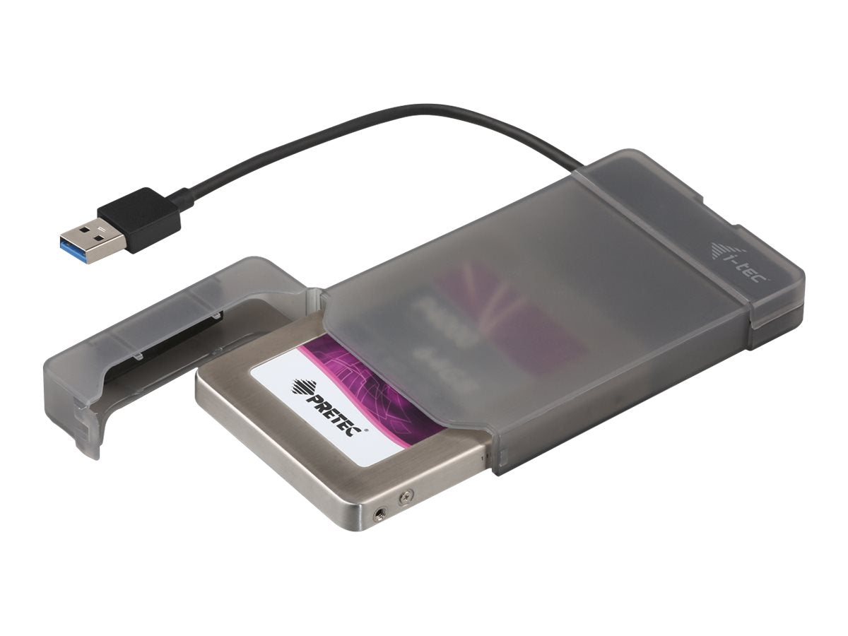 I-TEC USB 3.0 Advance MySafe Easy Enclosure 6.4cm 2.5p External Enclosure for SATA HDD itegrated cable black
