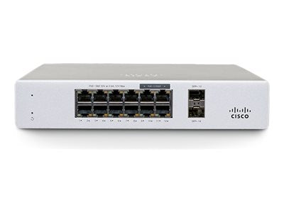 CISCO Meraki MS130-12X Cloud Mgd. 8GE + 4x 2.5GE 240W PoE Switch configurable