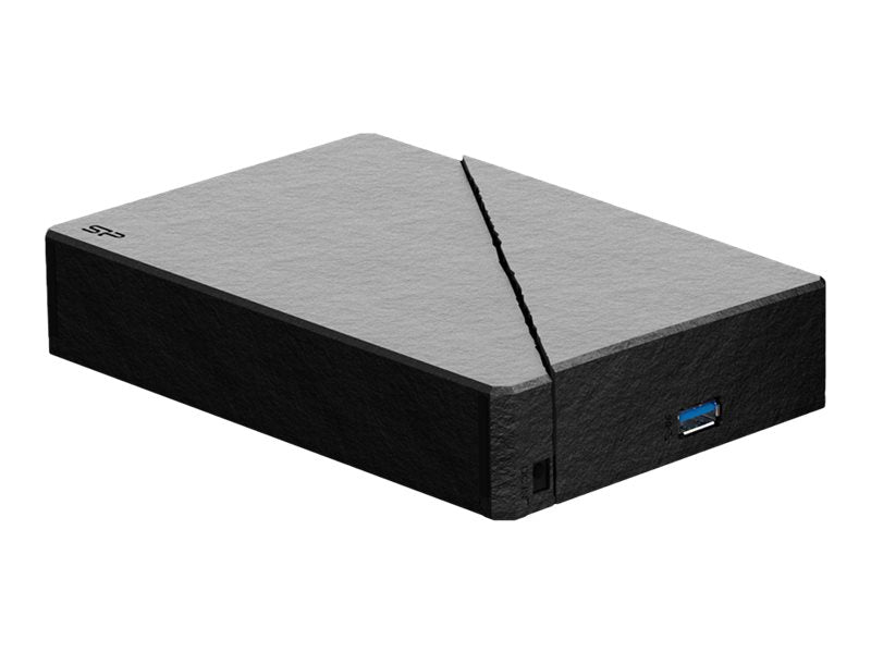 SILICON POWER External HDD Stream S07 6To 3.5p USB 3.2 adaptor EU Led light Black