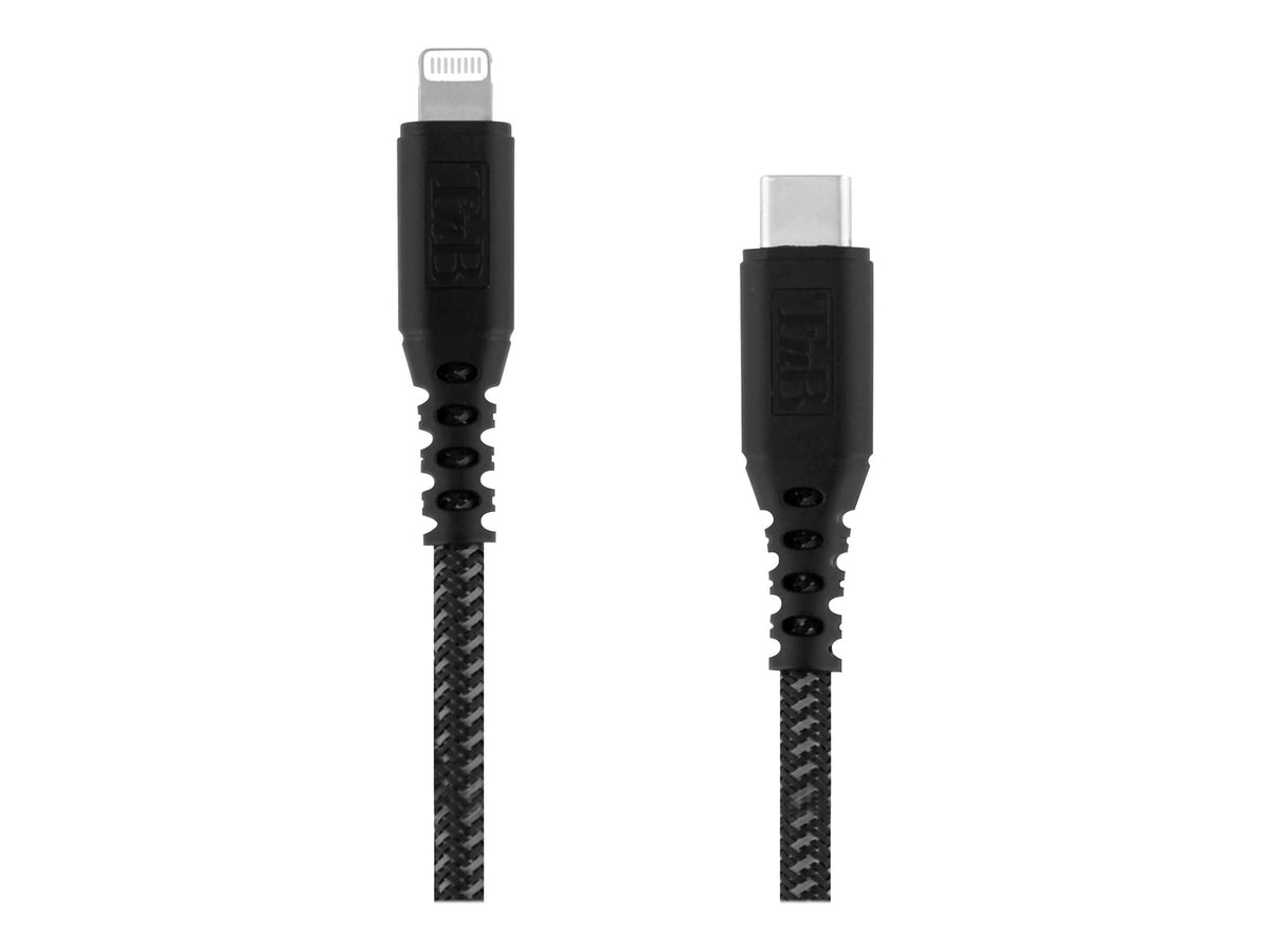 TNB XTREMWORK USB-C/Lightning Cable 1.5m Black/Grey