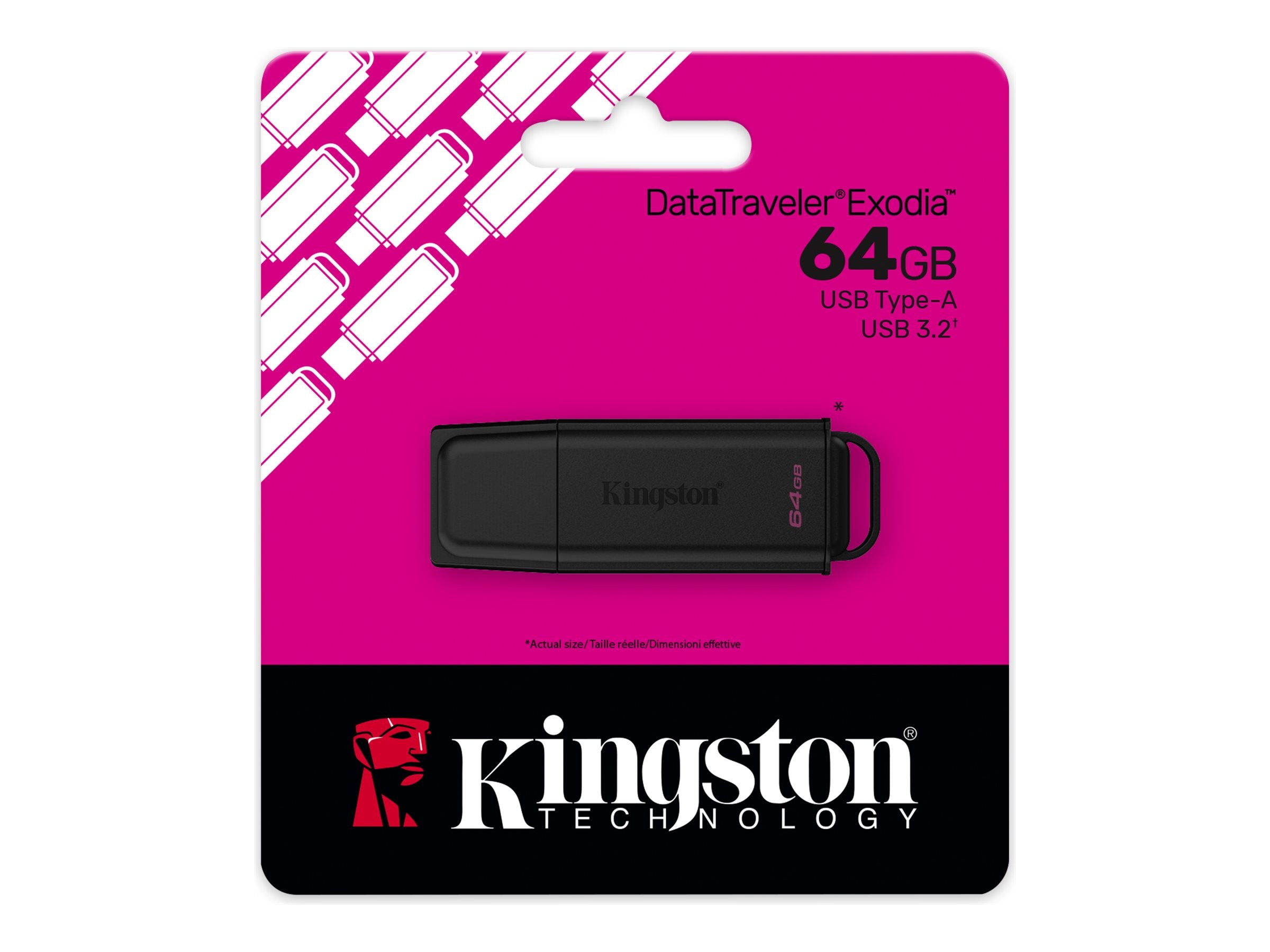 64GB Portable USB 3.2 Gen 1 DataTraveler