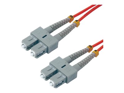 MCL FJOM2/STLC-3M - Jarretière optique OM2 duplex multimode 50/125 - LC / ST 3m