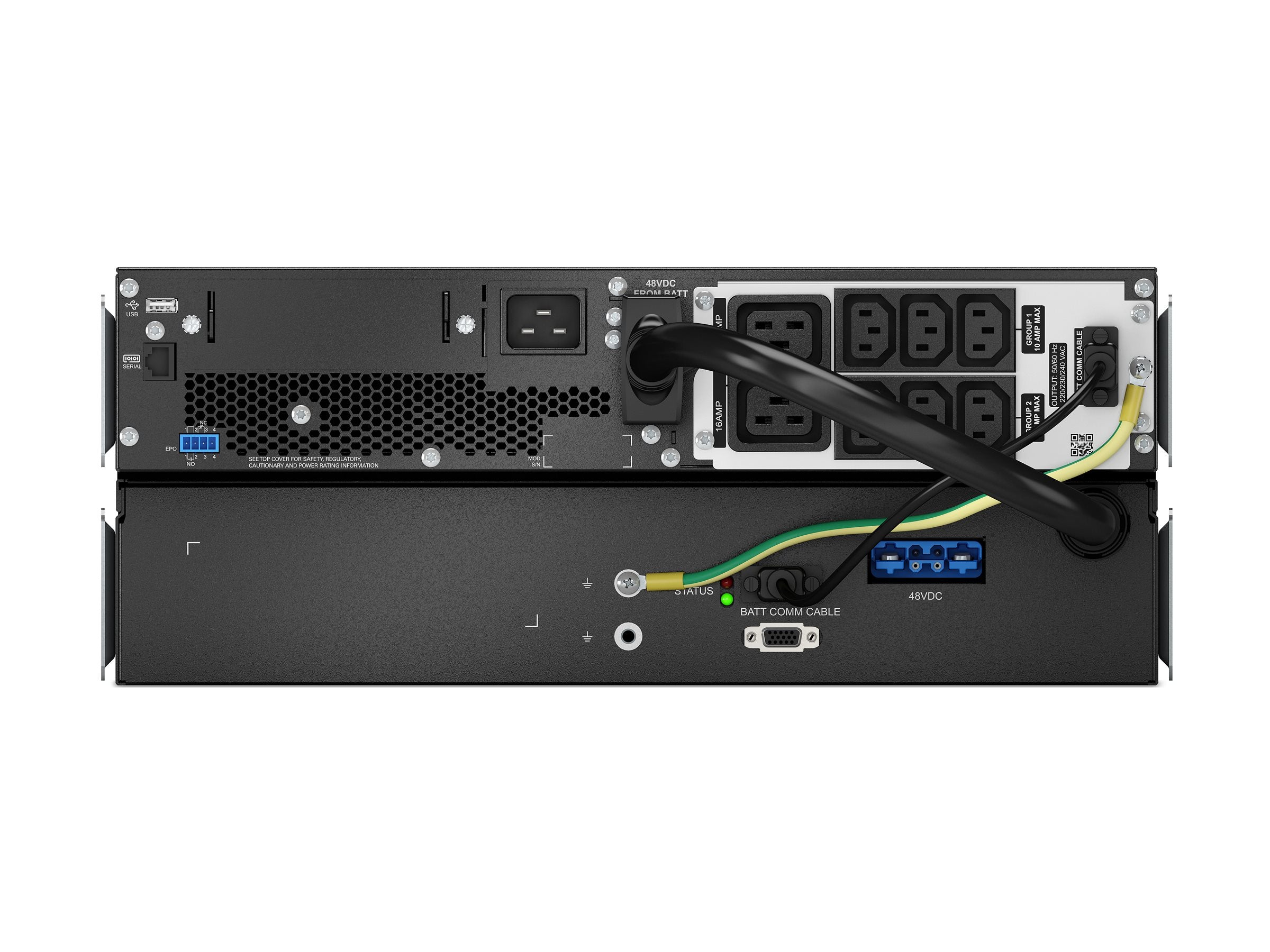 APC Smart-UPS On-Line UPS Li-ion rack-mountable AC 220/230V 2700Watt 3000VA USB output connectors 8 4U 1.83m cord Black silver