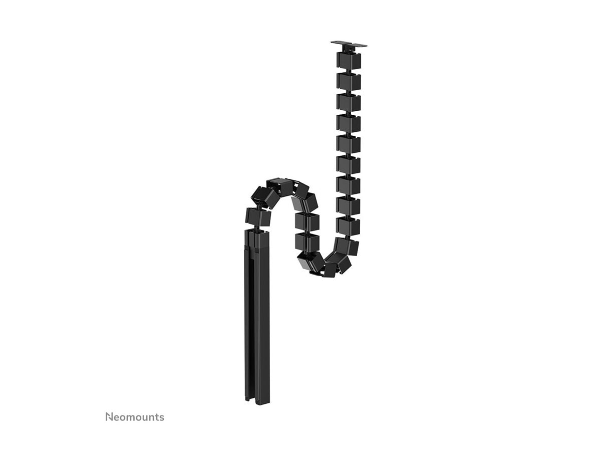 NEOMOUNTS Cable Spine Organizer for sit/stand desk frames screw mounted magnetic channel black