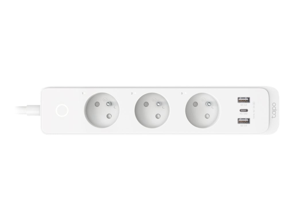 TP-LINK Smart Wi-Fi Power Strip Separately Control 3 Smart Outlets On The Power Strip via Application