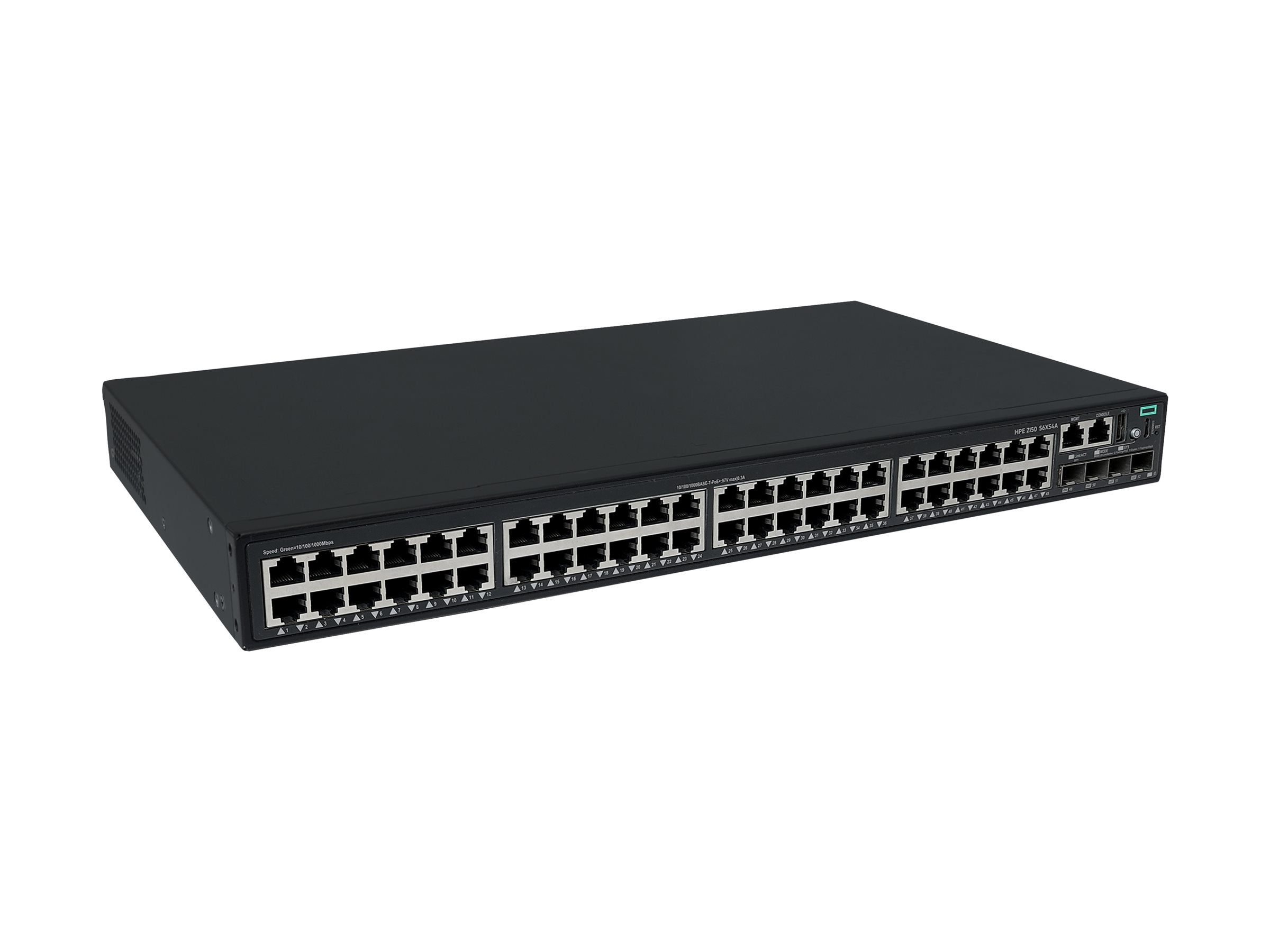 HPE Networking CW 2150 48p 10M/100M/1G PoE+ 4p SFP+ 1G/10G 770W Switch EU en