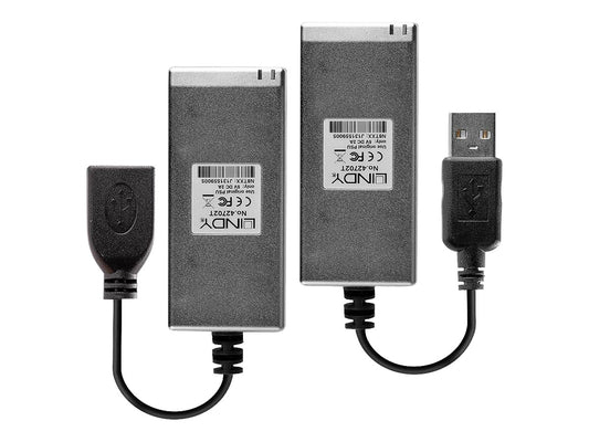 LINDY USB 2.0 MM Fibre Optic Extender 200m