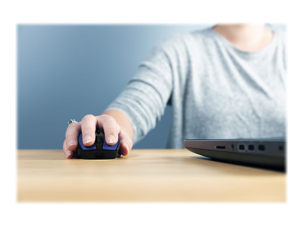 TRUST Souris sans fil ZAYA rechargeable - Bleue