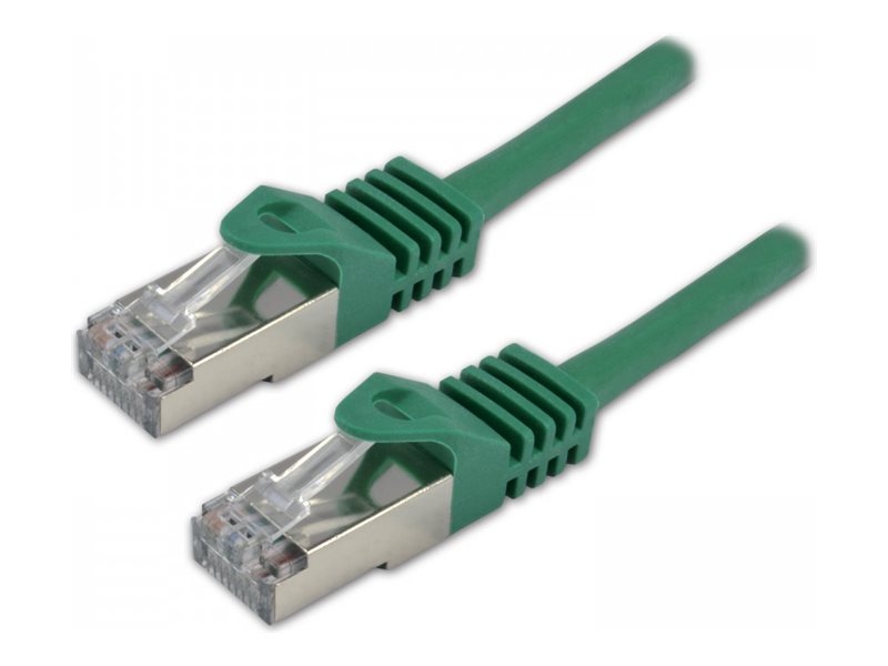 MCL Câble réseau RJ45 100Percent cuivre CAT 7 S/FTP LSZH - 1m Vert