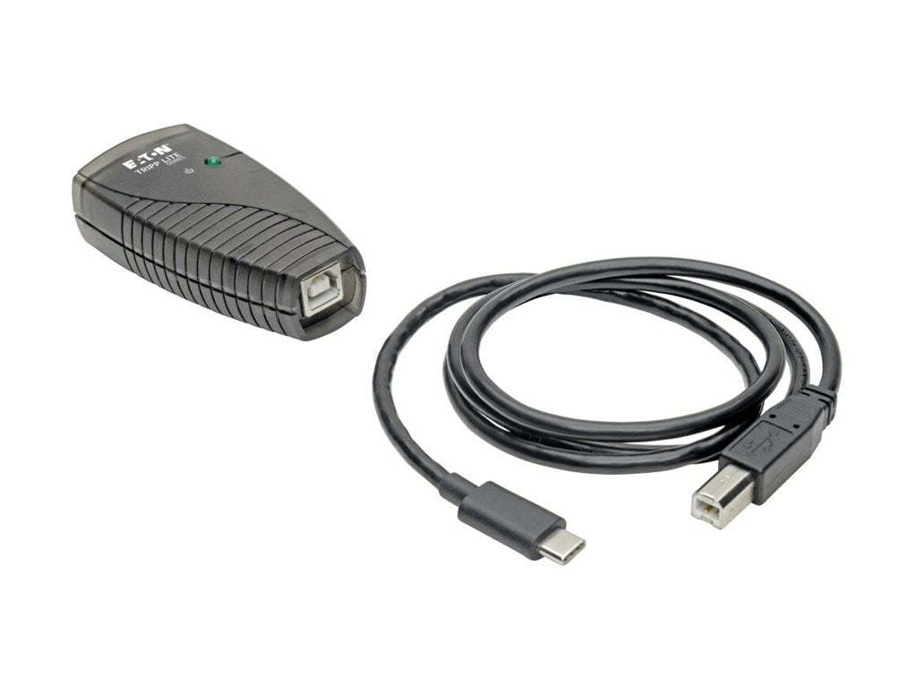 EATON TRIPPLITE USB-C to Serial Adapter DB9 Keyspan High-Speed M/M Detachable Cable TAA Serial adapter USB RS-232 x 1 BK TAA