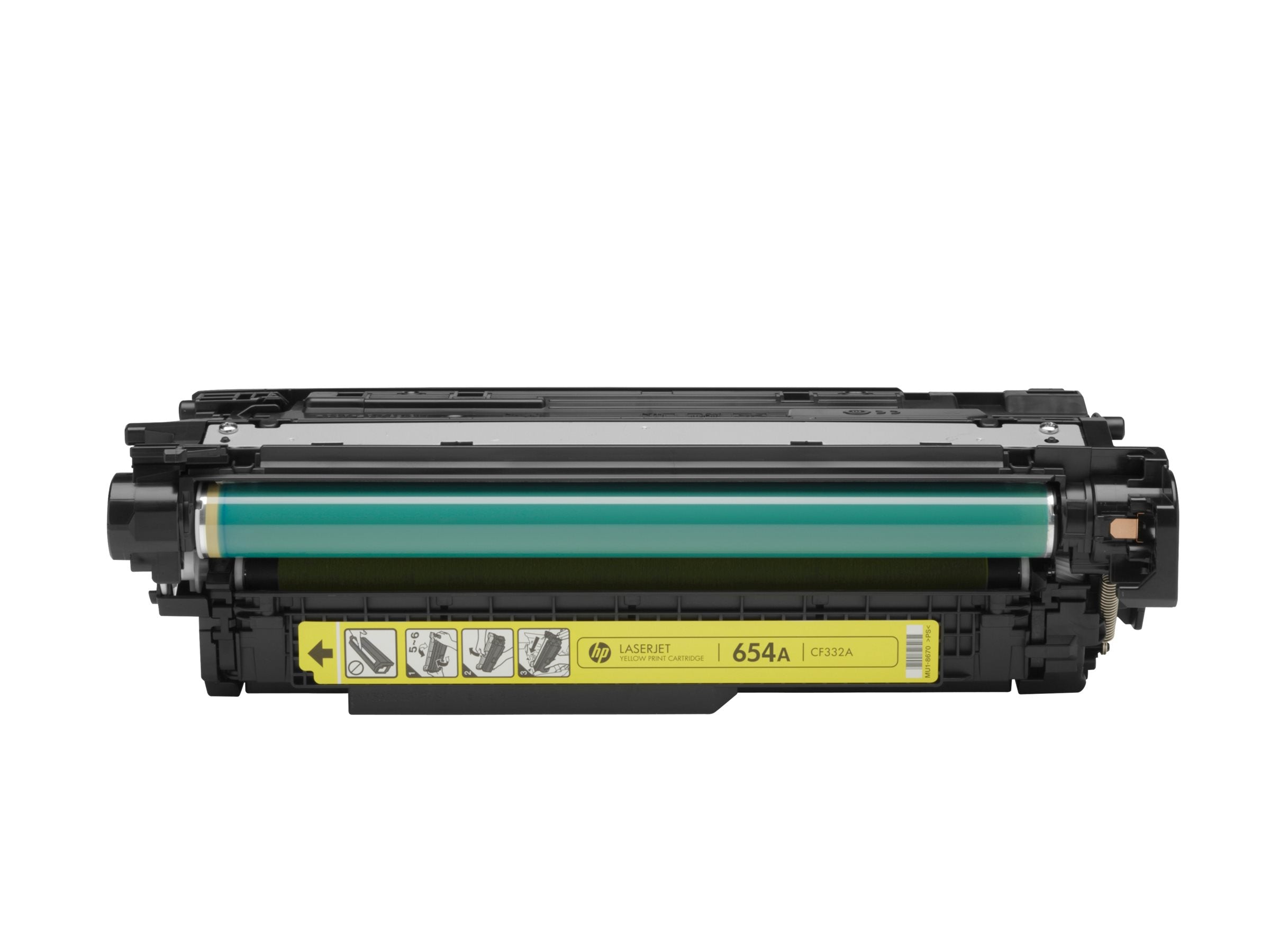 HP 654A original Toner cartridge CF332A yellow standard capacity 15.000 pages 1-pack