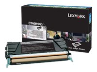 LEXMARK C746, C748 cartouche de toner noir capacité standard 12.000 pages pack de 1 - retour program