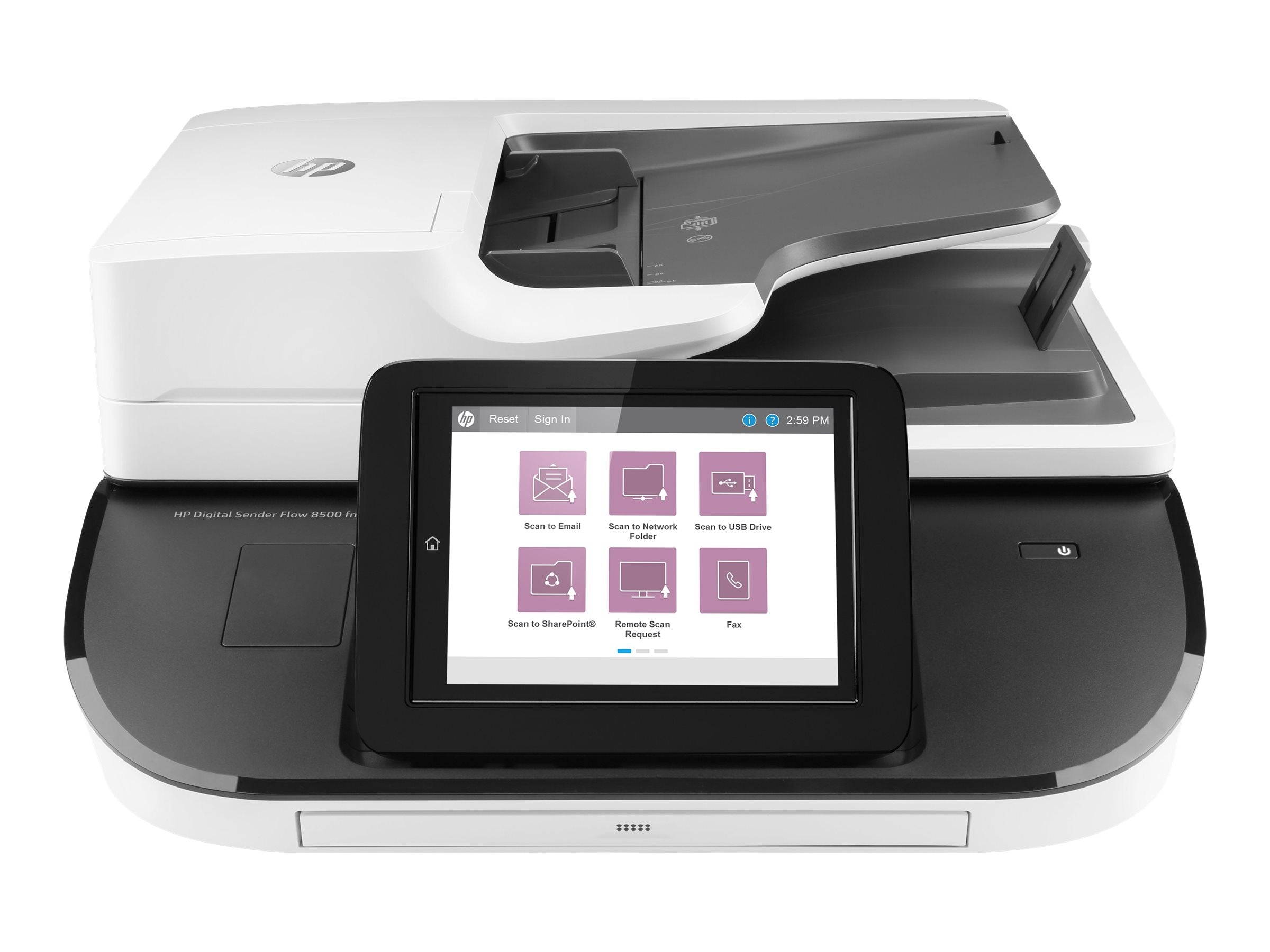 HP Digital Sender Flow 8500fn2 Document scanner CIS Duplex 216x864mm 600dpix600dpi 92ppm ADF 150sheets 10000scans USB LAN
