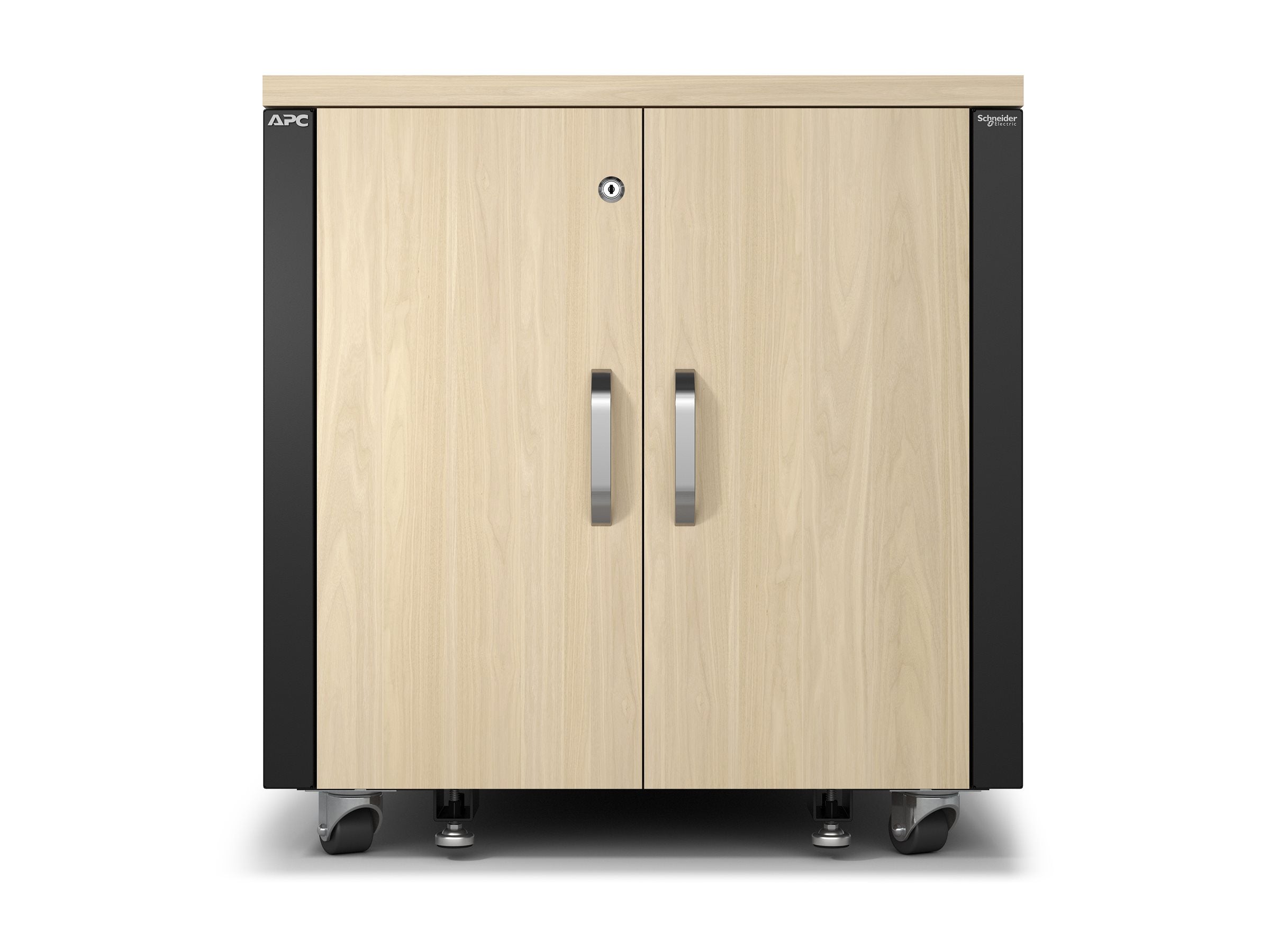 APC NetShelter Rack vertical soundproof AC 100-230V maple 12U 19 TAA Compliant